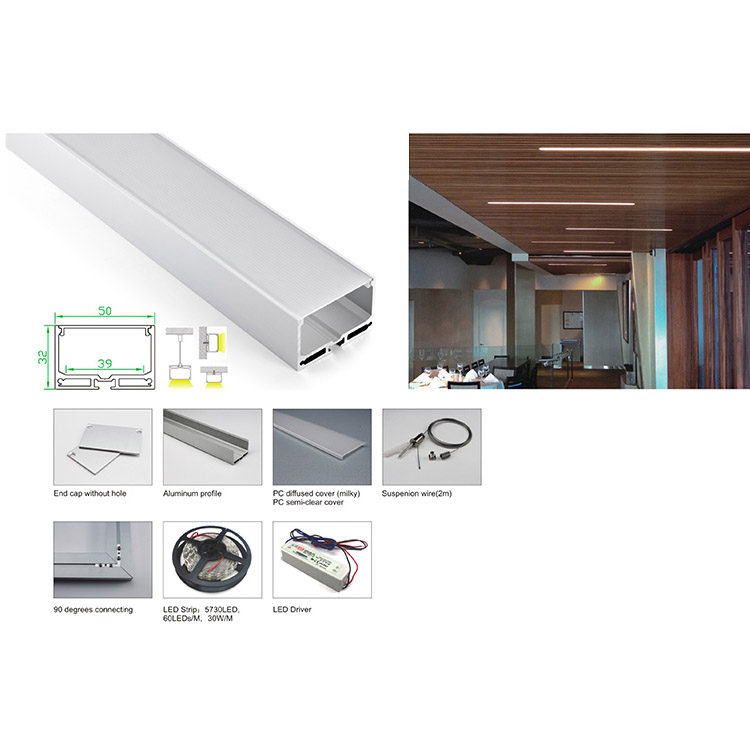 BAPL046 Aluminum Profile - Inner Width 25mm(0.98inch) - LED Strip Anodizing Extrusion Channel BAPL046 Aluminum Profile - Inner Width 25mm(0.98inch) - LED Strip Anodizing Extrusion Channel
